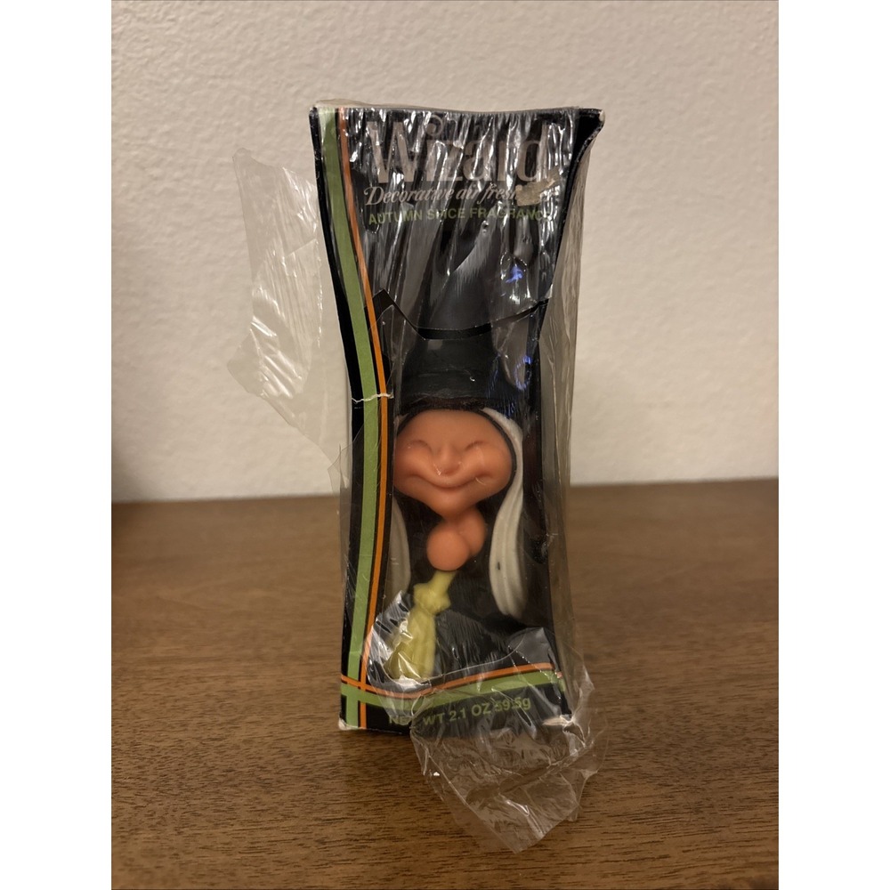 NIB Vintage (1981) Wizard Decorative Witch Air Freshener-Autumn Spice Fragrance